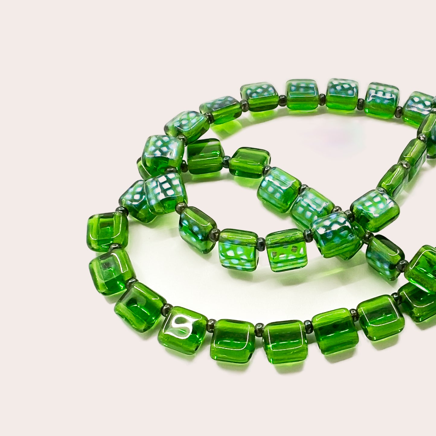 Green Squares Necklace