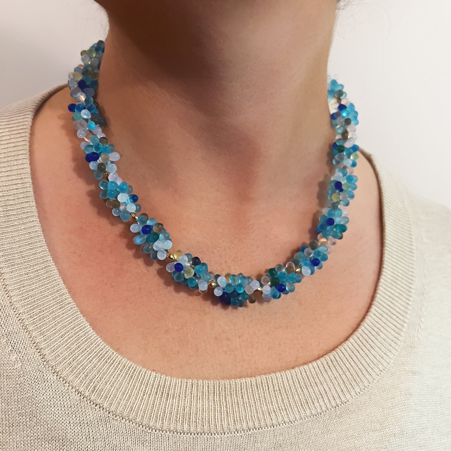 Blue Drops Necklace