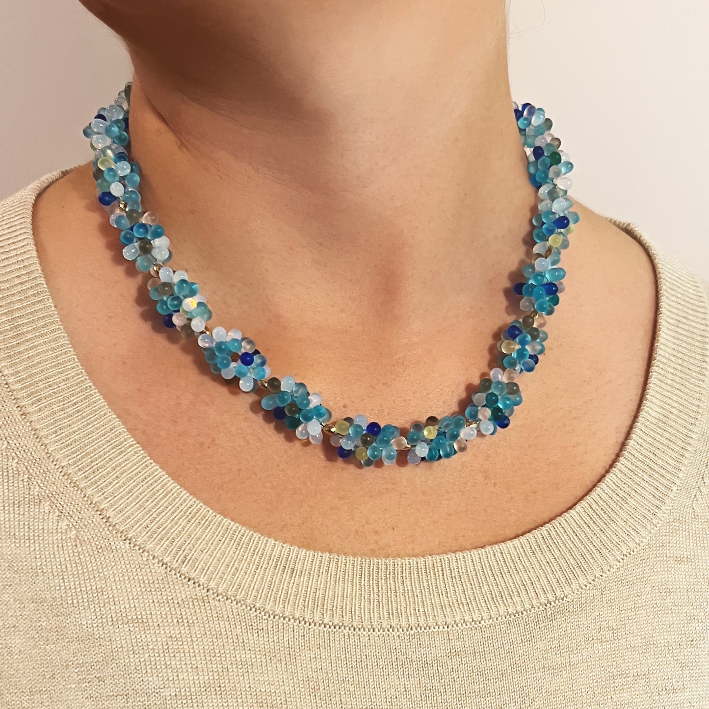 Blue Drops Necklace